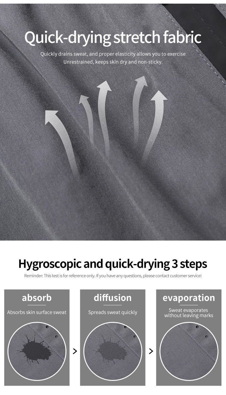 Herren Laufshorts Reißverschlusstaschen Seitlich geteilte Workout Atmungsaktive Gym Shorts | K04 