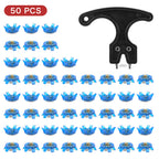 THESTRON Universal Golf Shoe Cleat Wrench & 4-Color TPU Replacement Spikes Kit | D-909
