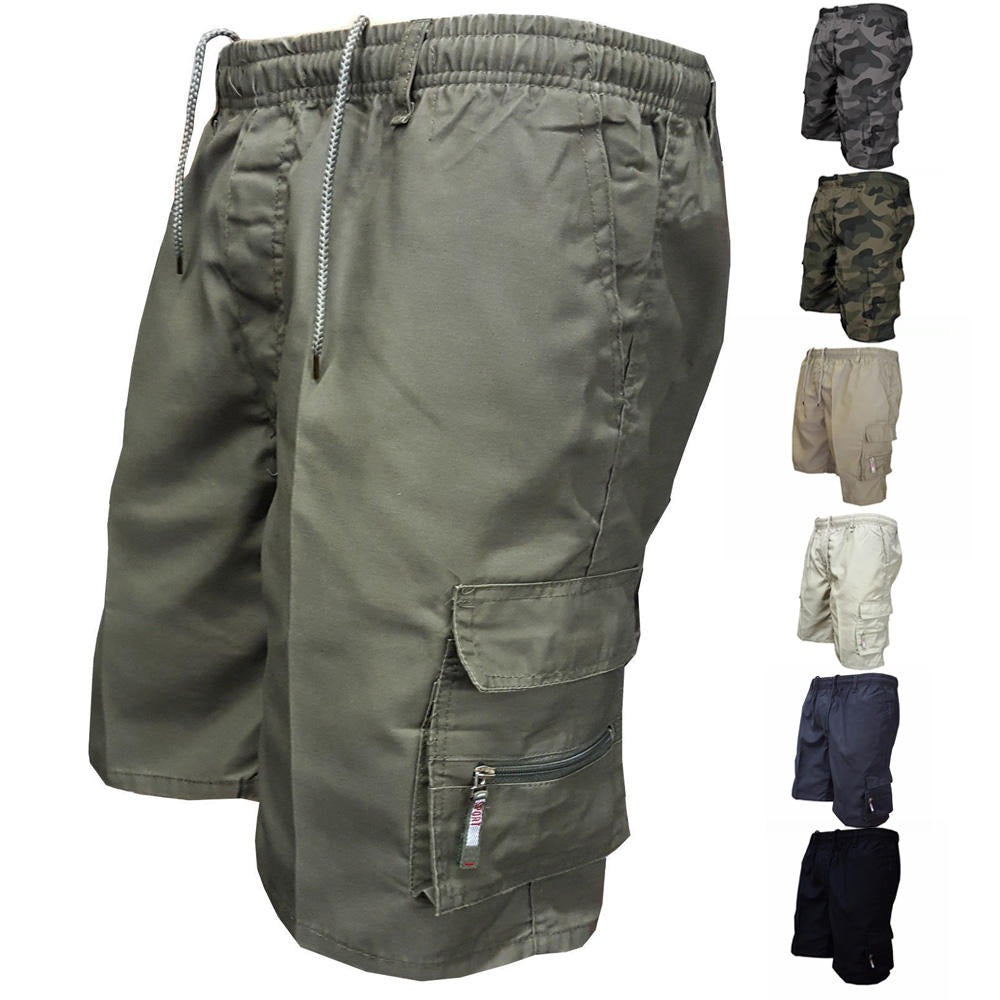 Neue Cargo-Kampfshorts mit elastischer Taille, lässige Sommer-Halbhose | 316 