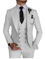 Herren 3-teiliger Anzug, maßgeschneidert, Hochzeit, Slim Fit, Business, Blazer, Jacke, Weste, Hose, Smoking | 101