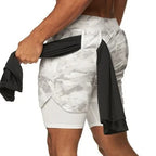 Gemütliche, kurze, sportliche Sportshorts für Herren mit Taschen, elastische Freizeitshorts | DK-858 