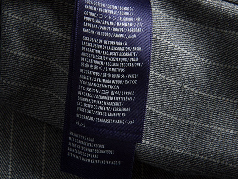 Herren Retro Heavy Distressed Denim Shirt Slim Fit Gestreiftes Langarmhemd | 8833 