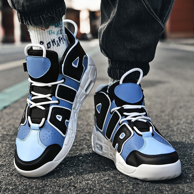 Herren Sneakers Leder Air Cushion Basketballschuhe