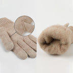 Wintermütze, Mütze, Schal, Handschuhe, Unisex, Winterwärmer, Fleece-gefüttert, Strickmütze, Schal, Handschuhe, Set | 121620 