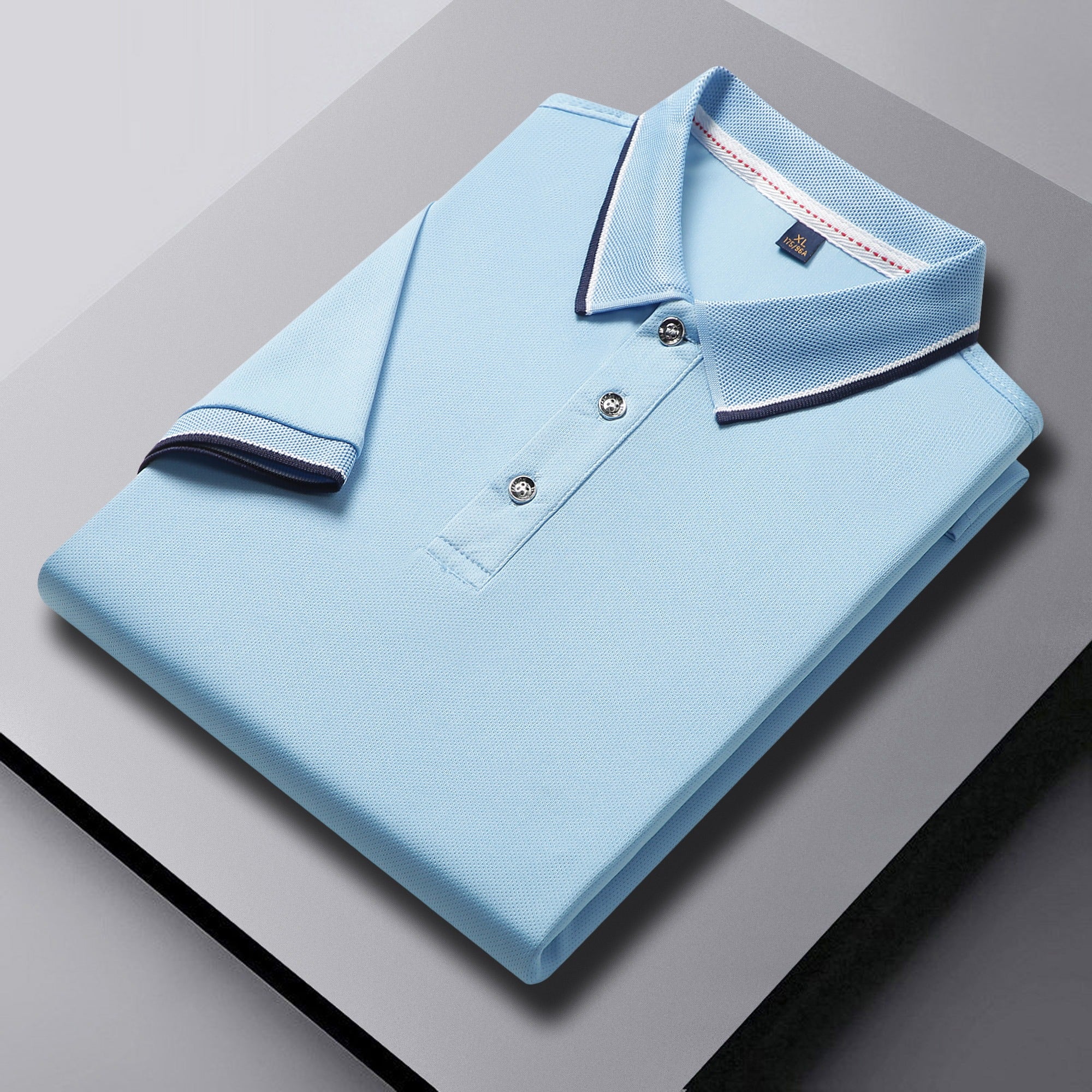 Herren-Golf-Poloshirt mit kurzen Ärmeln und Revers, schnelltrocknend und mit gesticktem Design | SG2316 