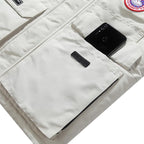 Lange gesteppte Polyesterjacke für Herren, Stehkragen, lässige Kapuzenjacke | MK-5928-1 