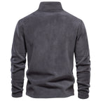 Herren Fleece Pullover Sweatshirts | Herbst-Winter 2025 Europa Mode | Half-Zip Stehkragen Tops | HD08 
