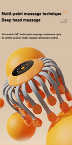 Intelligente Vibrations-Ganzkörper-Entspannungs-Kopfhautmassagemaschine lindert Müdigkeit Elektrisches Oktopus-Kopfhautmassagegerät | MZ-HM156 