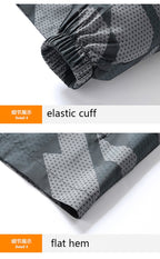 Herrenjacken, vollständig mit Camouflage-Muster bedruckt, leichte Jacken, Trenchcoat-Windbreaker mit durchgehendem Reißverschluss und Kapuze | 