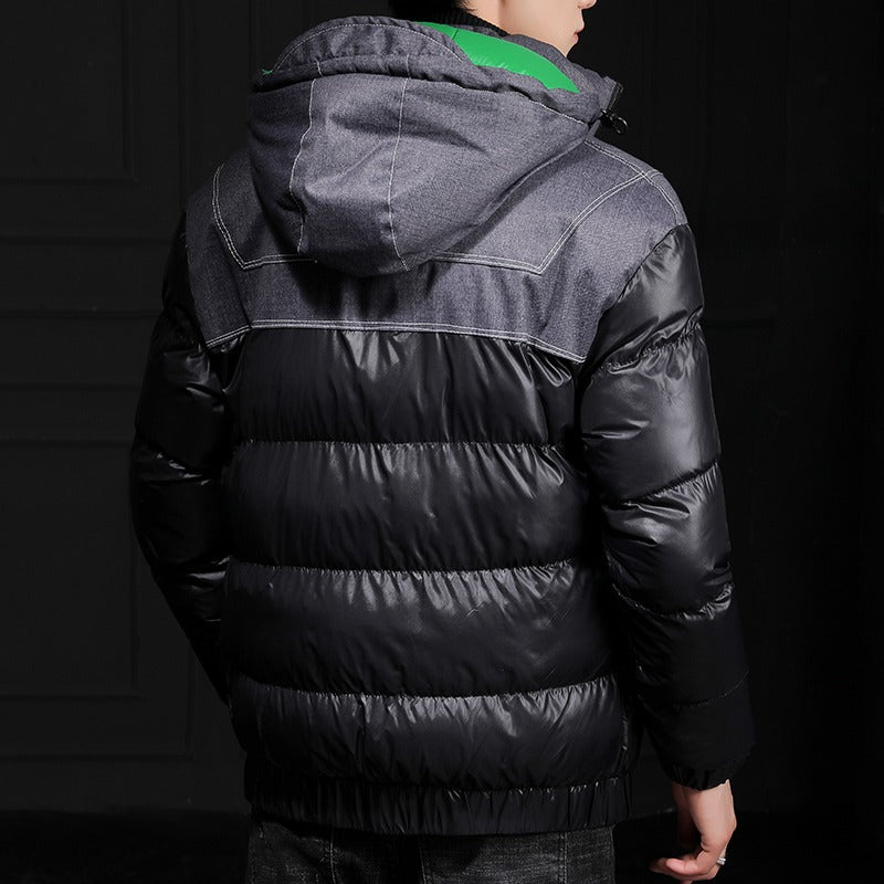 Herren Webjacke Windbreaker Isolierte Kältebeständigkeit Vintage Streetwear Taktische Mäntel Pufferjacke | 7718A 