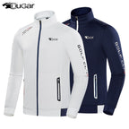 Men's Premium Long Sleeve Golf Jacket Winter Stand Collar Zipper Pullover Water & Wind Resistant Performance Layer