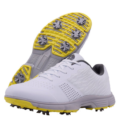 THESTRON Men's Big Size Waterproof Golf Shoes | Spiked Athletic Sneakers Size US 7-15 | T615