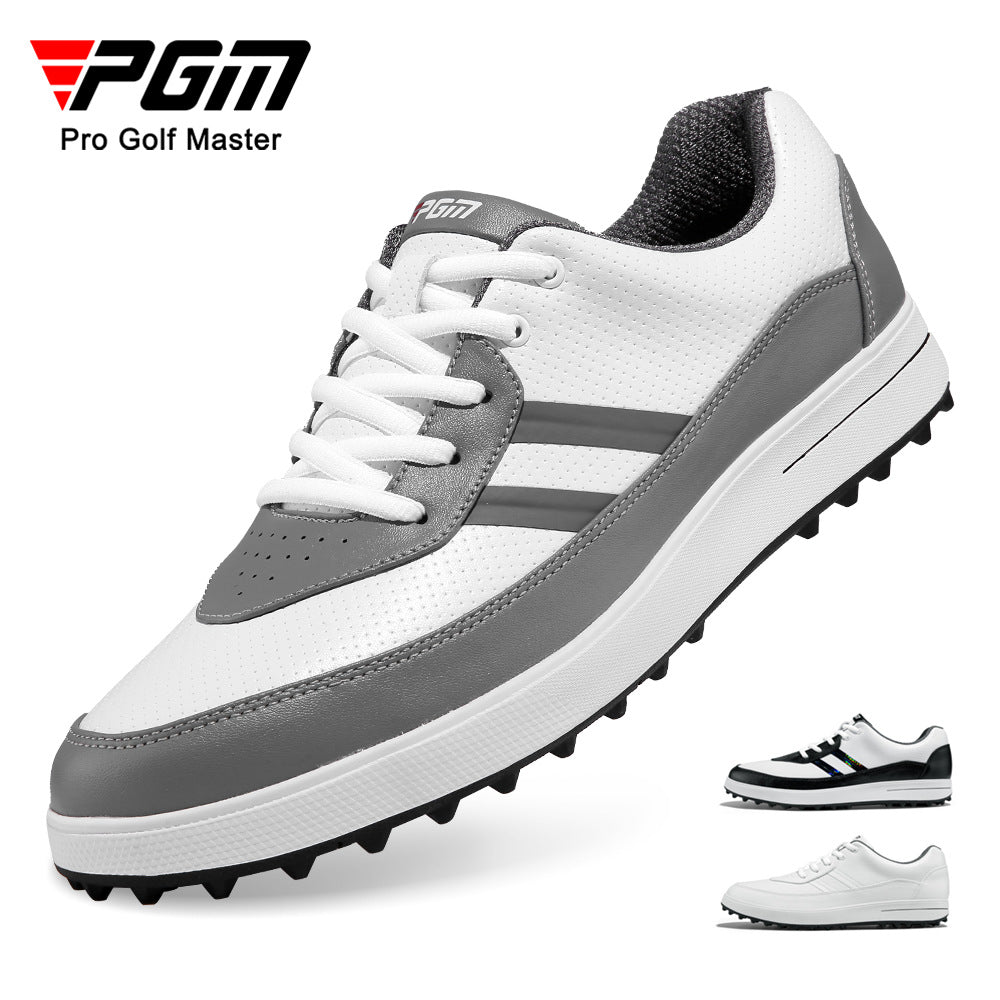 PGM Men's Waterproof Golf Shoes Spiked Athletic Sneakers All-Terrain Golf & Casual Footwear | XZ299