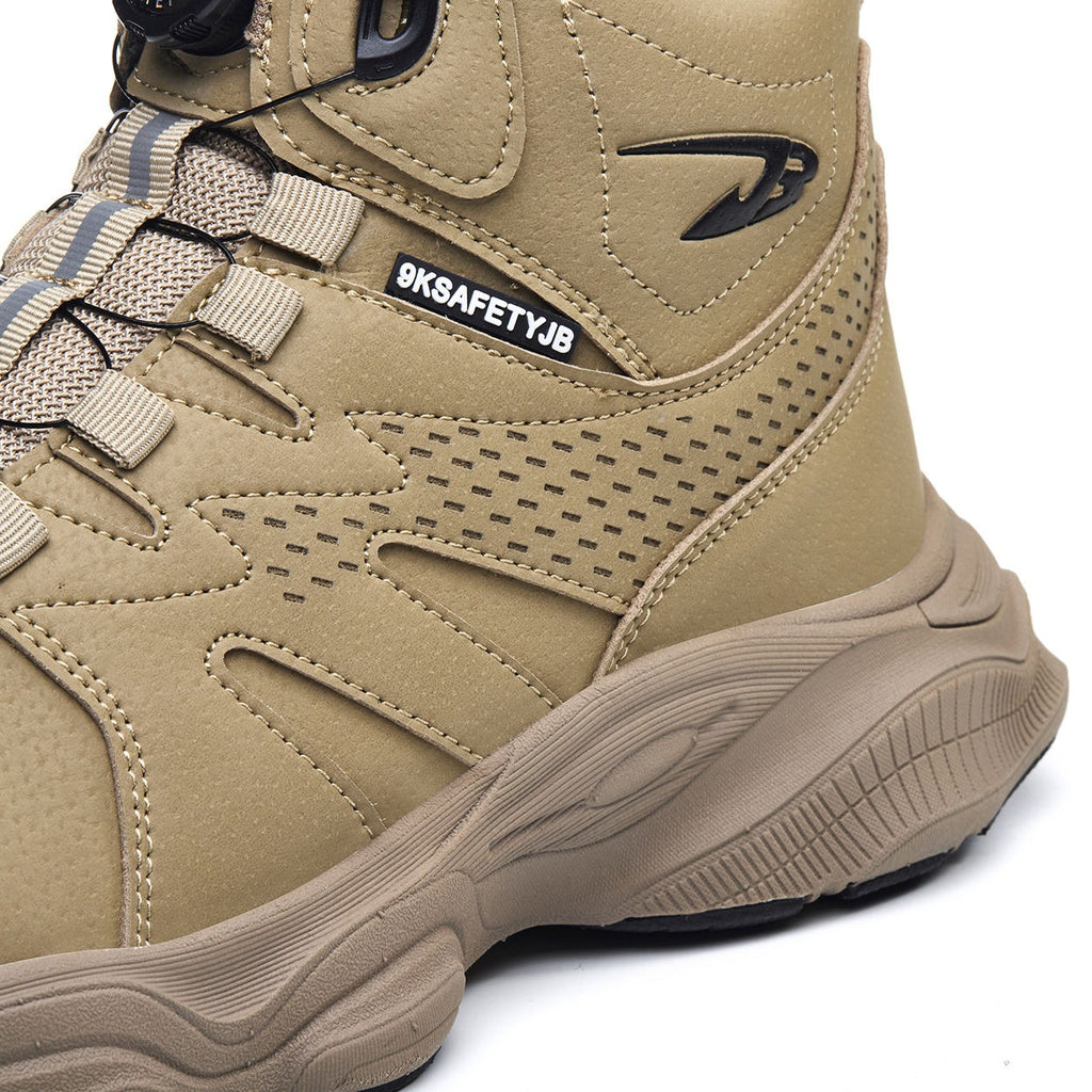 Men's Steel Toe Winter Safety Shoes Microfiber Leather Boots Anti-Smash Non-Slip Work Shoes | 7926