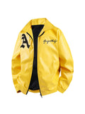 F1 Racing Style Embroidered PU Leather Jacket | Unisex Fleece-Lined Moto Coat | Vintage American Workwear Outerwear