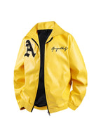 F1 Racing Style Embroidered PU Leather Jacket | Unisex Fleece-Lined Moto Coat | Vintage American Workwear Outerwear