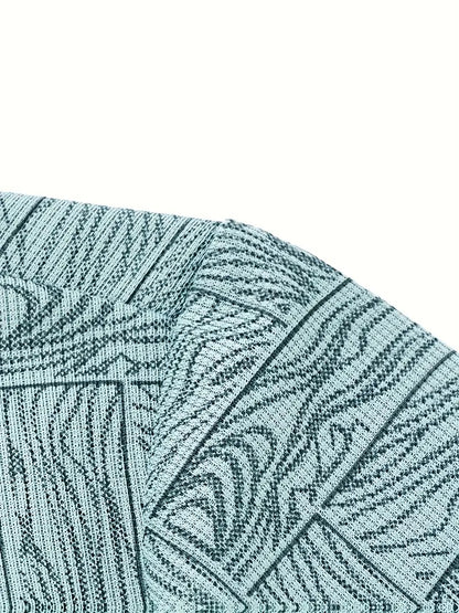 Leichtes Sommer-Golfhemd für Herren, lässiges Button-Up-Kurzarmhemd | Q135 