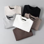 Schweres Baumwoll-T-Shirt für Herren – Sommerliche, lässige, lockere Passform, einfarbig, kurze Ärmel | BT1014 