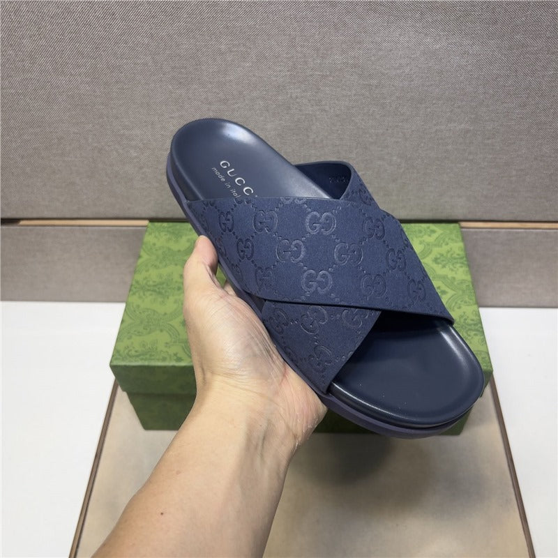 Men‘s Genuine Leather Slide Sandals | Summer Outdoor Casual Flip Flops | Anti-Slip Beach & Streetwear Sandals | 3001