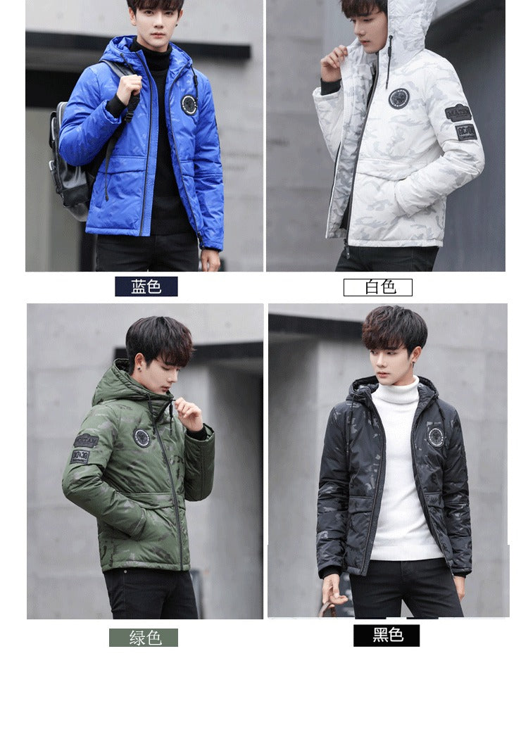 Herren Winter Daunenjacke Warm Hoodie Duck Skianzüge Kapuzenparkas Daunenmantel | 817 