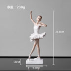 Moderne Ballettmädchen-Figur aus Kunstharz, elegante Skulptur für Heimdekoration und Geschenke | RRW2030 