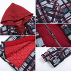 Herren-Flanelljacke mit Kapuze und Karomuster, leichte Thermo-Hemdjacke mit Reißverschluss für Herbst und Winter – gemütliche und weiche Oberbekleidung | SY0004 