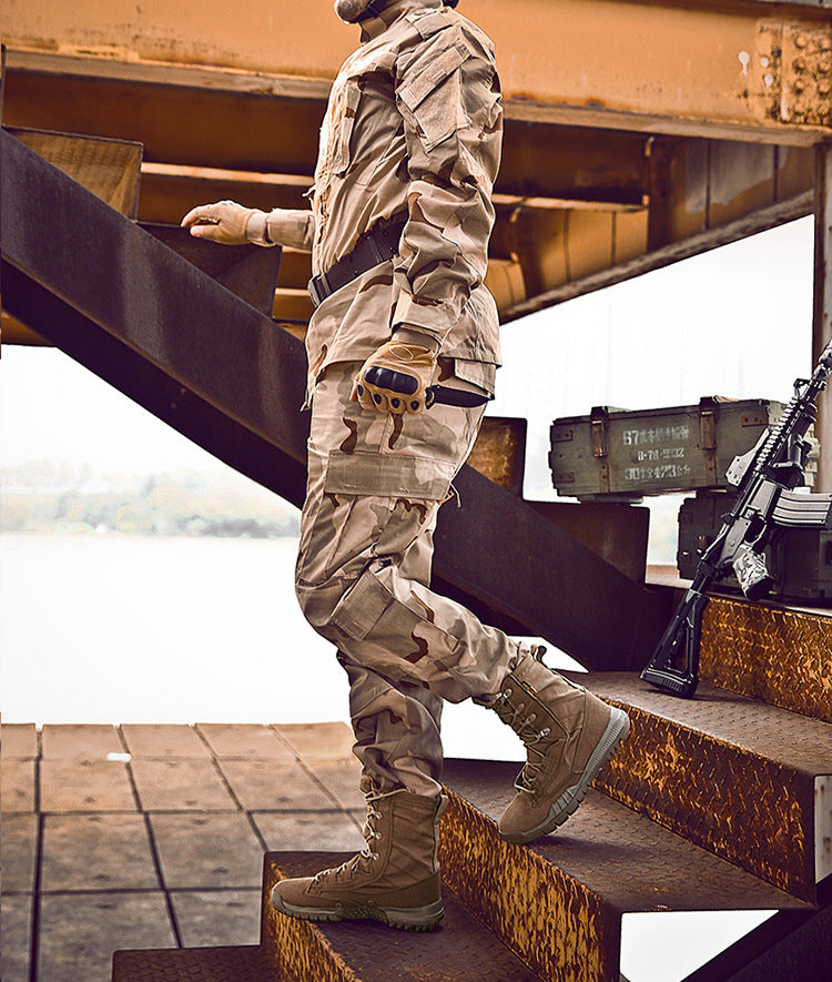 Men's Military Tactical Boots | Outdoor Combat Desert Boots | Slip-Resistant Hiking Work Boots | 31006