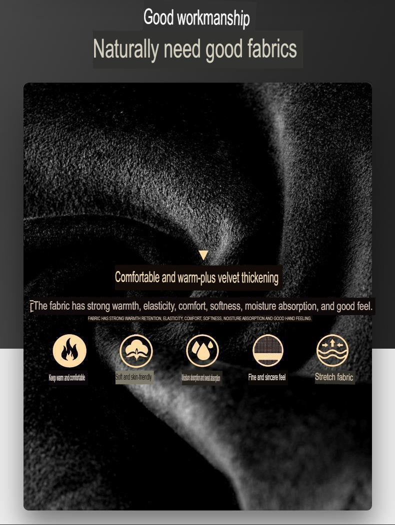 Hochwertiger, warmer, vielseitiger 2-teiliger Sportanzug mit Kapuze aus Samtstoff | 2091 