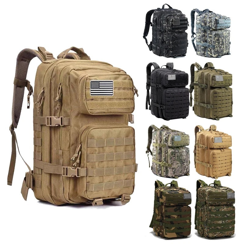 Neue Trending Tragbare Molle Tasche 45L Berg Reise Gepäck Oxford Taktische Rucksack 