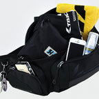 Waterproof Motorcycle Waist Bag | Motocross Race Belt Bag with Rain Cover Rider's Outdoor Crossbody Pack