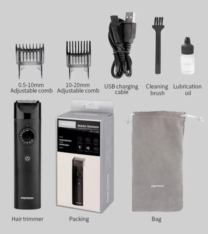 Men's Rechargeable Hair Trimmer Precision Grooming Tool for Hair Beard & Mustache | PR-2388