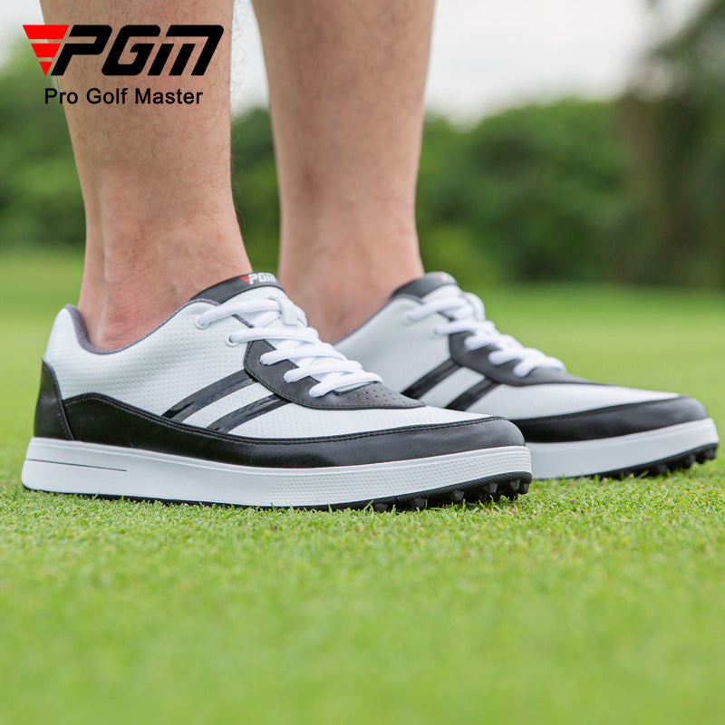 PGM Men's Waterproof Golf Shoes Spiked Athletic Sneakers All-Terrain Golf & Casual Footwear | XZ299