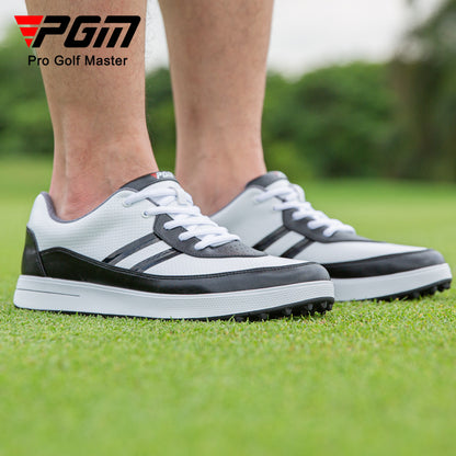 PGM Men's Waterproof Golf Shoes Spiked Athletic Sneakers All-Terrain Golf & Casual Footwear | XZ299