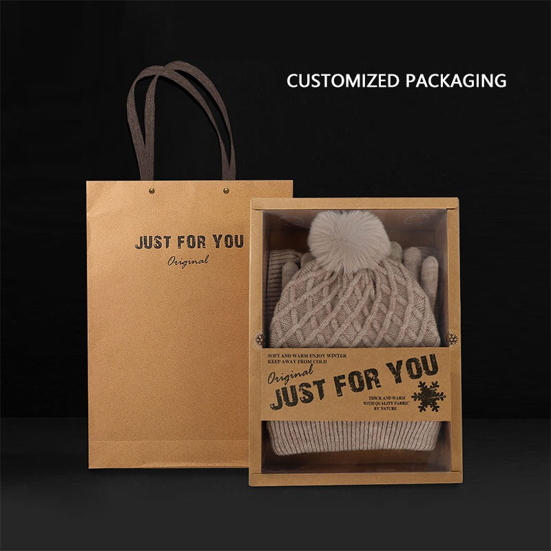 Wintermütze, Mütze, Schal, Handschuhe, Unisex, Winterwärmer, Fleece-gefüttert, Strickmütze, Schal, Handschuhe, Set | 121620 