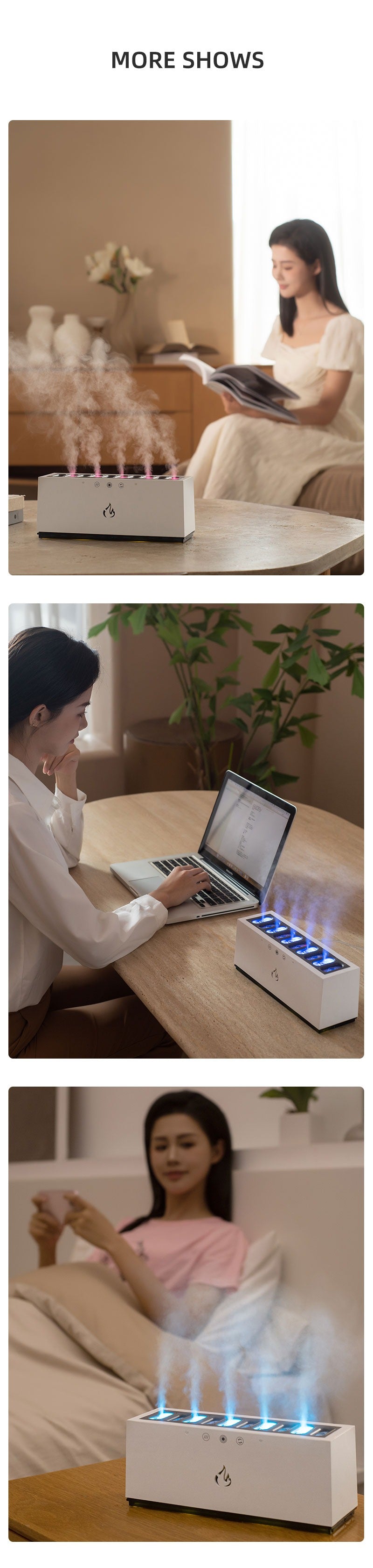 Neues Design 10 Düsen Luftbefeuchter &amp; Aroma Diffusor Dynamische Sound Pickup USB H2O ätherisches Öl Luftbefeuchter | KJR-273 