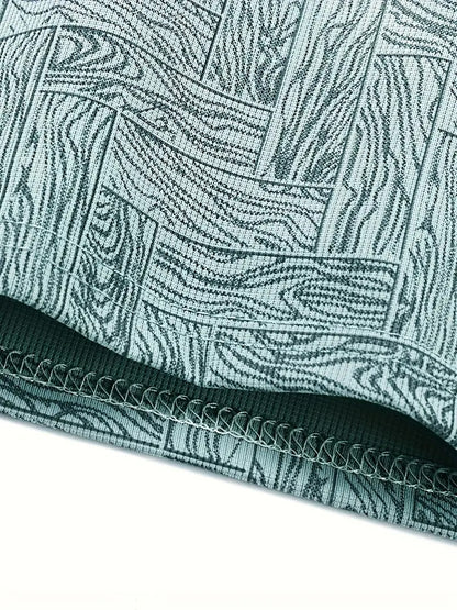 Leichtes Sommer-Golfhemd für Herren, lässiges Button-Up-Kurzarmhemd | Q135 