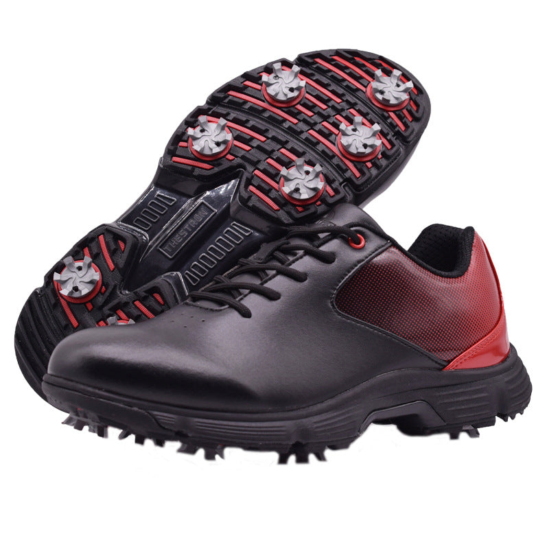 Thestron Waterproof Golf Shoes | Big Size Spiked Training Shoes | All-Weather Performance & Casual Footwear | T616