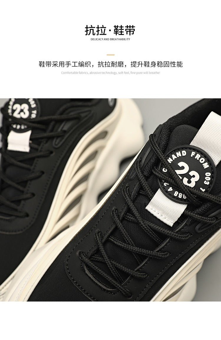 Chunky-Schuhe für Herren, höhenverstärkende Sneakers, atmungsaktives Mesh, sportliche Freizeitschuhe | 2218 