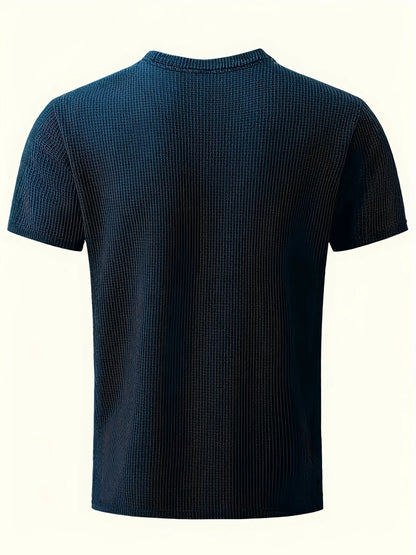 Herren-T-Shirt mit Bambusstreifen, kurzärmelig, atmungsaktiv, dehnbar, für den Sommer, Freizeitkleidung | 115 CSF 