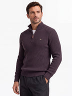 Men's Half-Zip Stand Collar Knit Sweater | 2026 Winter Business Casual Pullover | Warm Cotton-Blend Jumper | SW258