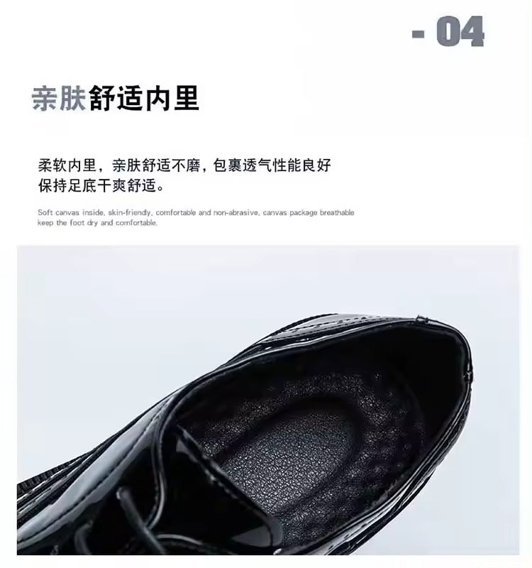 Herren Formelle Lederschuhe Kleid Hochzeit Oxford Brogue Männliche Schuhe Arbeitsstiefel 