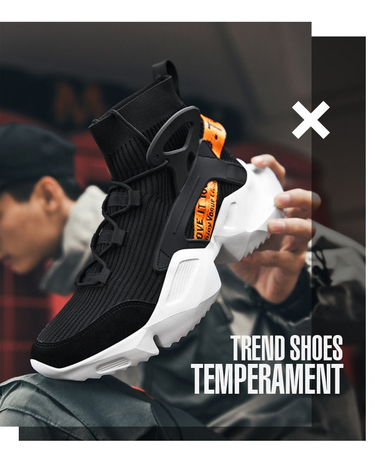 Men Training Shoes Mid Top Anti Slip Outdoor Trainers Wearable Sports Sneakers | L803