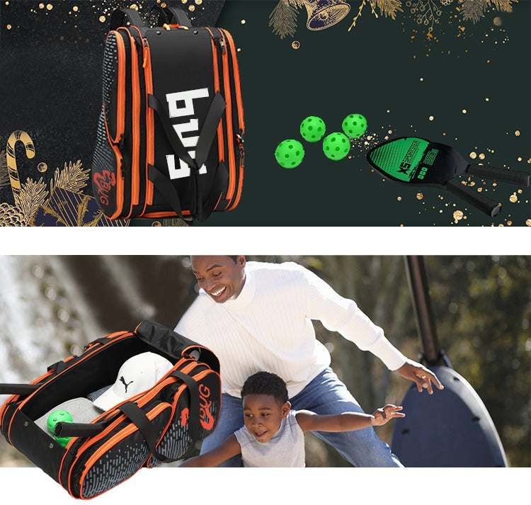 Großer Fitness- und Sportrucksack – Perfekt für Pickleball, Tennis, Camping und Wandern | 61-P2439 