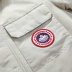 Lange gesteppte Polyesterjacke für Herren, Stehkragen, lässige Kapuzenjacke | MK-5928-1 