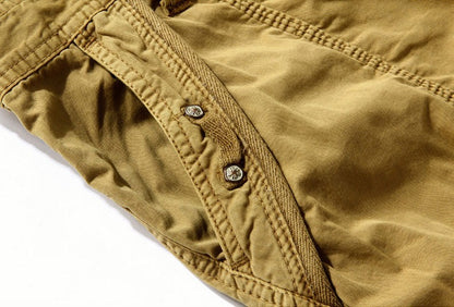 Men's New Cargo Long Walk Shorts Below Knee Casual Pants | 5820