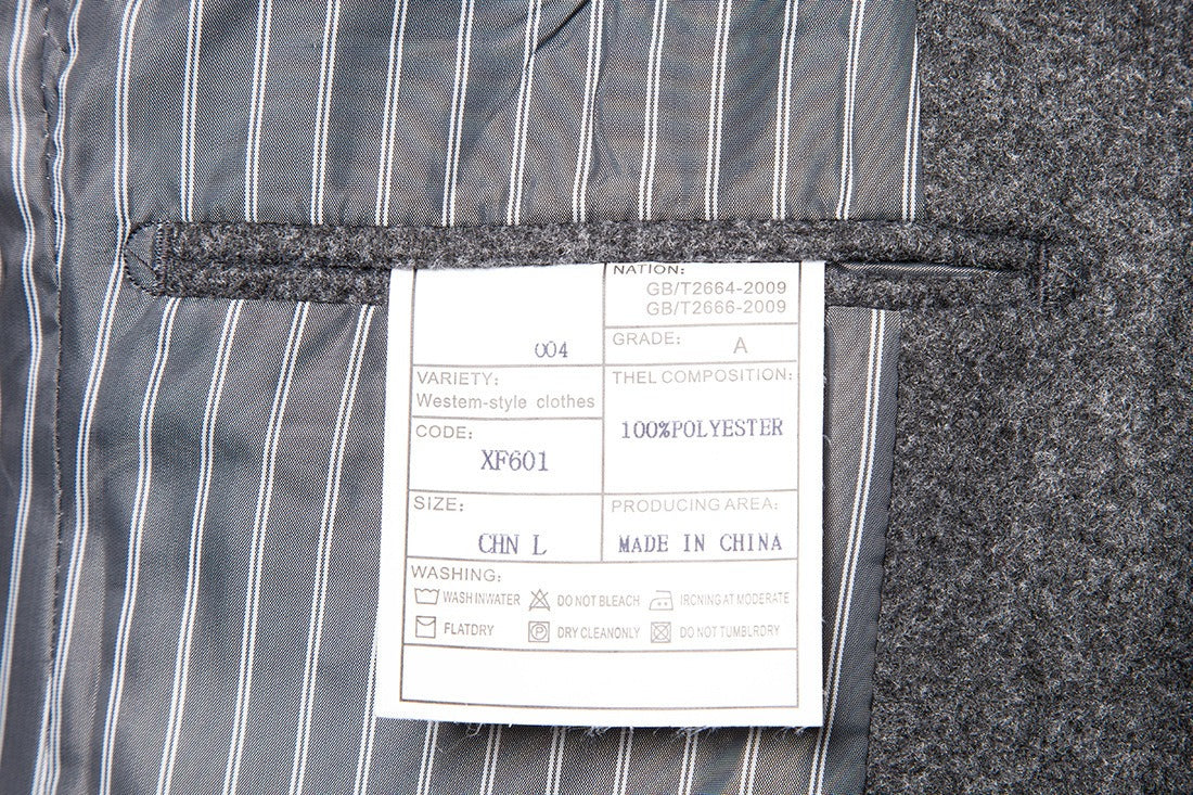 Herren Trenchcoat aus Wolle mit Umlegekragen, lang, aus Wolle und Wollmischungen, Wolljacke, Mantel | JJ-YF601 