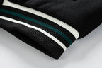 Herren-Winter-Baseballjacke aus Wolle mit Farbblockierung, lässiger und stylischer Modemantel | 77162 