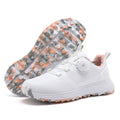 Unisex Golf Shoes with Rotating Buckle Closure Waterproof Spike less Golf Sneakers Casual Athletic Shoes X19