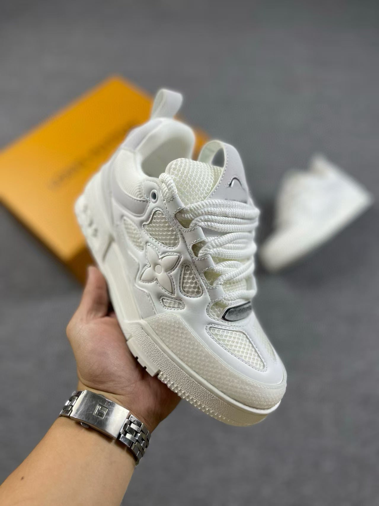 Unisex Donut Thick-Soled Dad Sneakers | Height-Increasing Chunky Trainers | Fashion Casual Lace-Up Sports Shoes | 12124