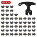 THESTRON Universal Golf Shoe Cleat Wrench & 4-Color TPU Replacement Spikes Kit | D-909